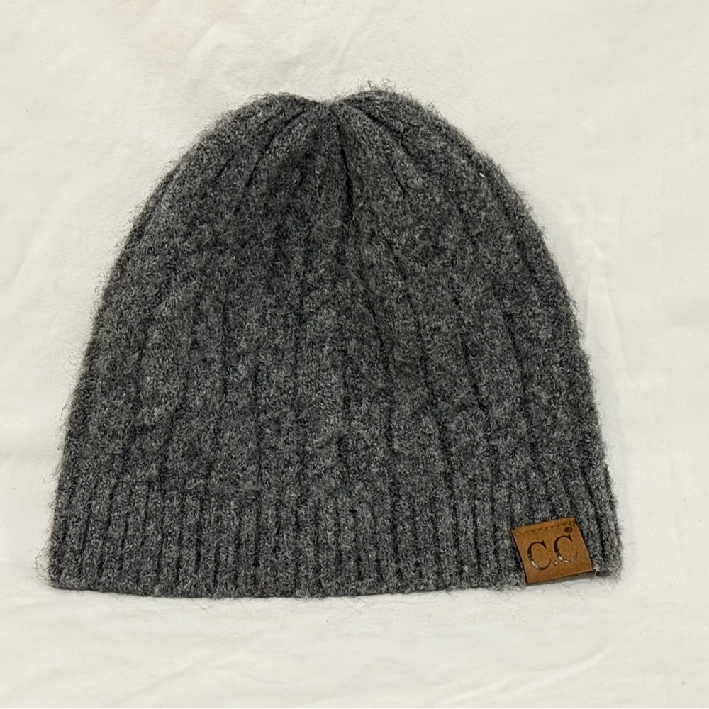 CC Boutique Gray Knit Beanie